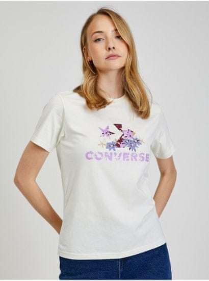 Converse Krémové dámské tričko Converse