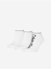 Calvin Klein Sada tří párů pánských ponožek v bílé barvě Calvin Klein Underwear UNI