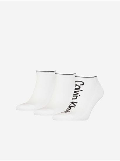 Calvin Klein Sada tří párů pánských ponožek v bílé barvě Calvin Klein Underwear