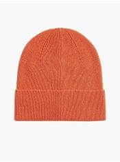 Calvin Klein Oranžová dámská zimní čepice s příměsí vlny Calvin Klein UNI