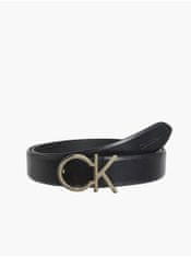 Calvin Klein Černý dámský kožený pásek Calvin Klein Jeans 90