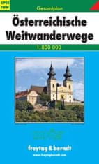 GPOEFWW Österreichische Wei Gesamtplan 1:800 000 / turistická mapa