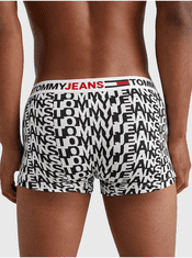 Tommy Jeans Černo-bílé pánské vzorované boxerky Tommy Jeans M