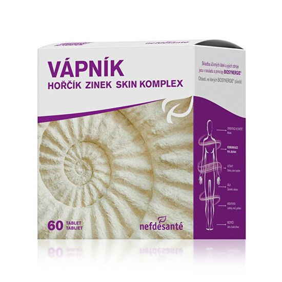 Nefdesanté Vápník Hořčík Zinek Skin Komplex 60 tbl.