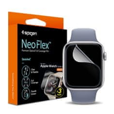 Spigen Ochranná Fólie Neo Flex 3-Pack Apple Watch 4 / 5 / 6 / 7 / 8 / 9 / Se (40 / 41 Mm) Clear