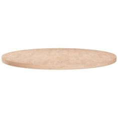 Greatstore Kulatá stolní deska Ø60x2,5 cm masivní dub bez povrchové úpravy