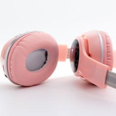 MG BT366 bezdrátové sluchátka, růžové