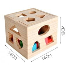 Kruzzel Vzdělávací dřevěná kostka Kruzzel