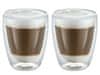 Weis Sklenice na kávu, dvojité sklo, 220 ml, sada 2 ks