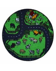 Vopi Dětský kusový koberec Farma II. kruh 67x67 (průměr) kruh