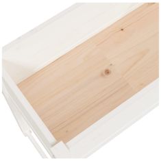 Greatstore Truhlík bílý 78x40x81 cm masivní borové dřevo
