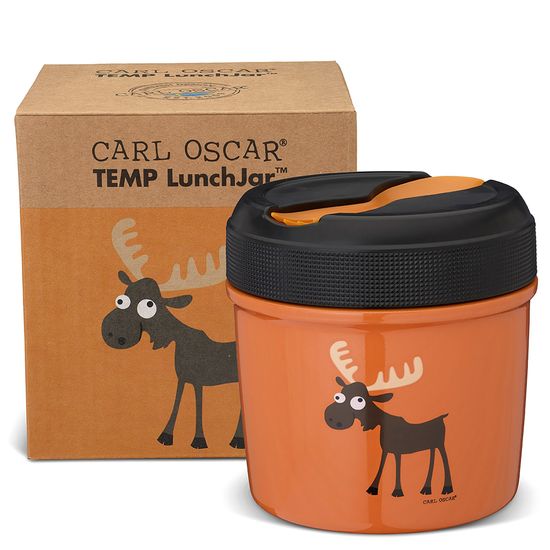 Carl Oscar Dětská termoska na jídlo LunchJar 0,5 l - oranžová