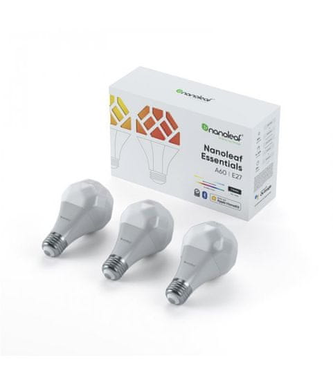 Nanoleaf Nanoleaf Essentials Smart A19 Bulb, E27 3 Pack