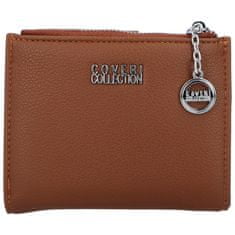 Coveri WORLD Malá dámská koženková peněženka na zip Luis, hnědá