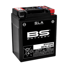 BS-BATTERY V továrně aktivovaný akumulátor BB14L-A2 (FA) (YB14L-A2 (FA)) SLA