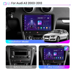 Junsun 2GB RAM Android Autorádio do Audi A3 2 8P 2003 - 2013, GPS Navigace, Kamera, WIFI, Bluetooth, Apple CarPlay, Android Auto, Android rádio Audi A3 2 8P 2003 - 2013 GPS