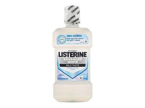 Listerine 500ml advanced white mild taste mouthwash