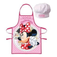 EUROSWAN Dívčí zástěra s kuchařskou čepicí Minnie Mouse - Disney - Delicious