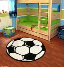 Hanse Home Dětský kusový koberec Prime Pile Fussball 100015 100x100 (průměr) kruh