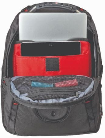 Wenger IBEX 16 605081 notebook 16 palcov tablet organizátor vrecko puzdro polstrovanie air flow vnútro batohu podšitý bočné sieťované vrecká