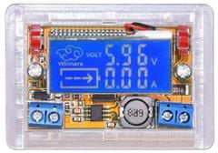 HADEX Napájecí modul, step-down měnič 5-23V/0-18V 2A, LCD displej
