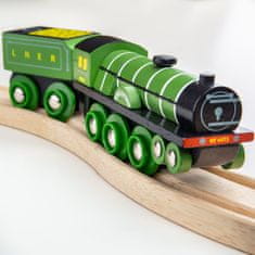 Bigjigs Rail Dřevěná replika lokomotiva Flying Scotsman
