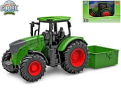 traktor zelený se sklápěčkou volný chod 27,5 cm