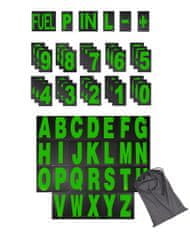 SEFIS tabulky abecedy a čísel k pitboardu zelená
