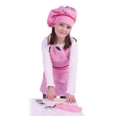 Bigjigs Toys Růžový set šéfkuchařky - poškozený obal