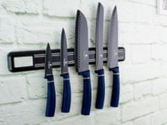Berlingerhaus Sada nožů s magnetickým držákem 6 ks Aquamarine Metallic Line