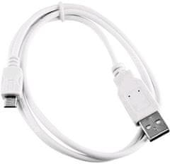 USB 2.0 AM/Micro, 2m, bílý