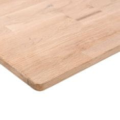 Greatstore Čtvercová stolní deska 60x60x2,5 cm masivní dub bez úprav