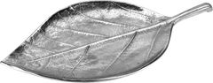 H & L Dekorační tác Silver Leaf 30cm, tepaný stříbrný A06561000