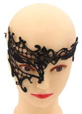 Northix Maska na oči Glamorous &amp; Sensual - Masquerade - Černá 