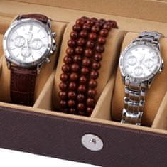 Northix Stylový box na hodinky – 6 slotů na hodinky 