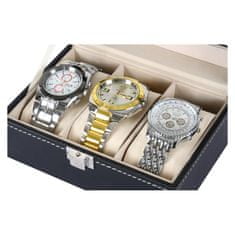 Northix Luxusní Watch Box - 3 sloty na hodinky 