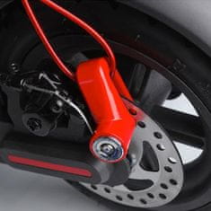 Northix Zámek brzdového kotouče pro kola a motocykly - červený 