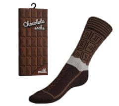 Bellatex Ponožky Čokoláda v dárkovém balení - 39-42 - hnědá