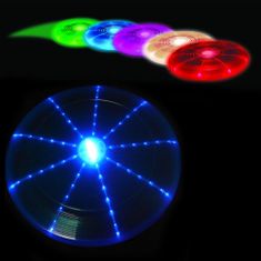 Northix Frisbee s LED osvětlením - 7 barev 