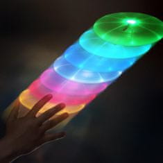 Northix Frisbee s LED osvětlením - 7 barev 