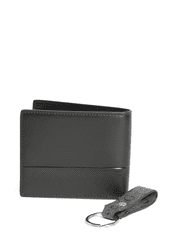 Guess Pánská peněženka a přívěšek na klíček černá