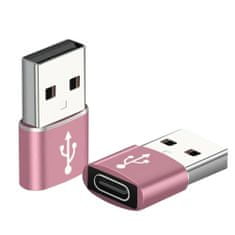 Northix Bezdrátový adaptér USB-C na USB-A – růžový 