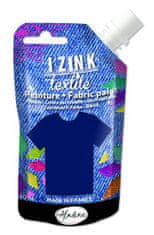 Aladine Textilní barva IZINK Textile - tmavě modrá, 80 ml