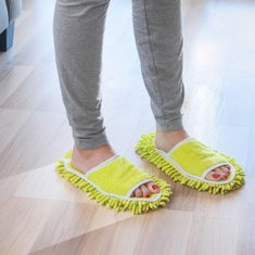 Northix Mopové pantofle pro dospělé – žluté 