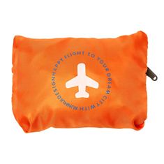 Northix Skládací taška s úložným vakem - oranžová 