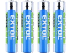 Extol Energy Baterie zink-chloridové, 4ks, 1,5V AAA (R03)