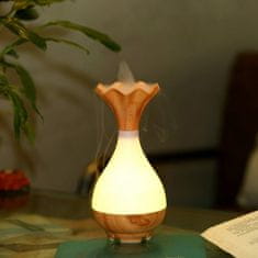 Northix Aromaterapeutický zvlhčovač a lampa Jade Bottle - Světlé dřevo 