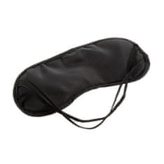 Northix Maska na spaní s gumičkami, černá 