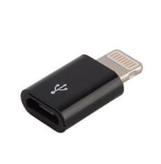 Northix Adaptér Micro-USB na Lightning – černý 