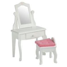 Teamson Olivia's Little World 18" Nábytek Pro Panenky Dřevěný Toaletní Stolek Vanity Table Set Td-0207A